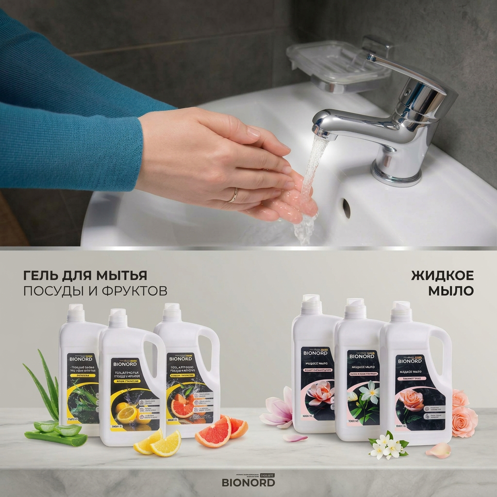 UZPM has introduced new products from the Bionord Home line – fragranced liquid soap and a dish, fruit, and vegetable washing gel.